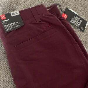 Under Armour Maroon Straight-Leg Trousers